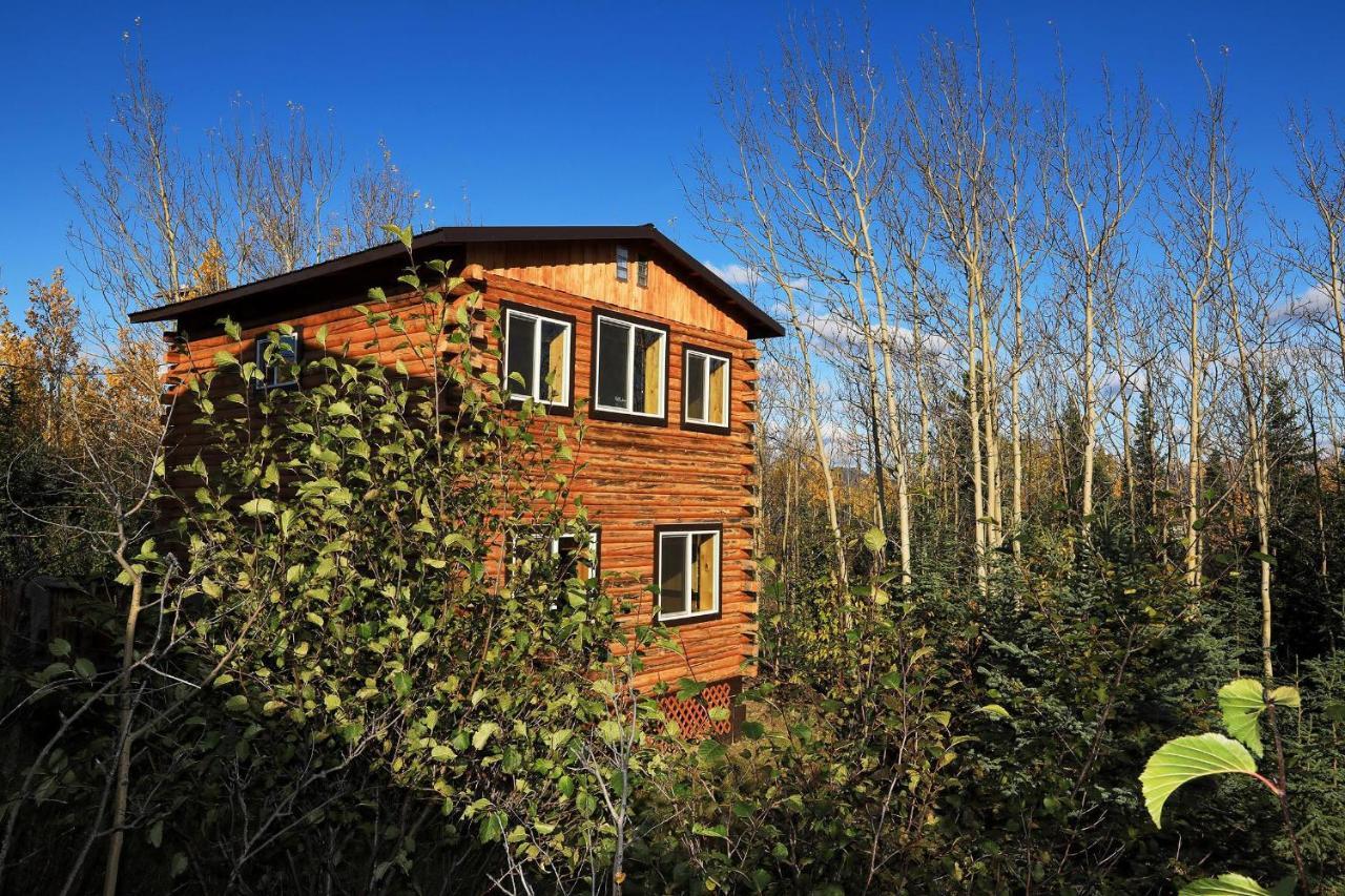 Denali Park View Family Log Cabin Экстерьер фото